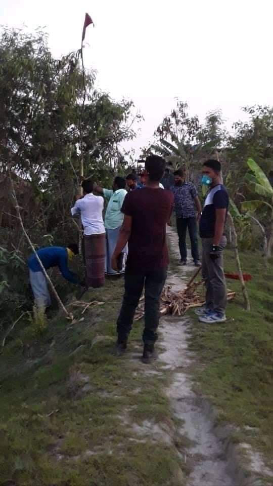 সন্দ্বীপের বিচ্ছিন্ন ইউনিয়ন উড়িরচরে একবাড়ি লক-ডাউন।