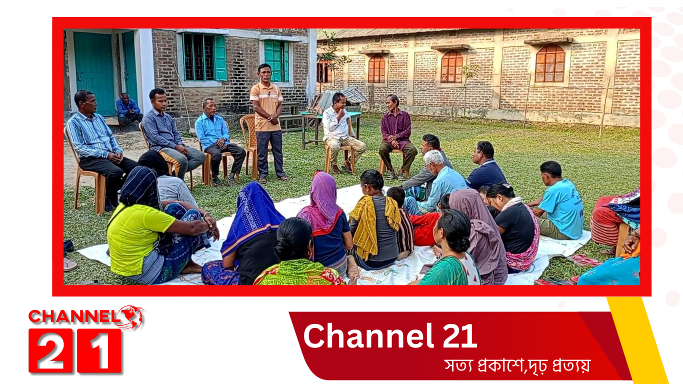 দুগার্পুরে ধানের শীষের প্রচারণায়, আদিবাসীদের উঠান বৈঠক